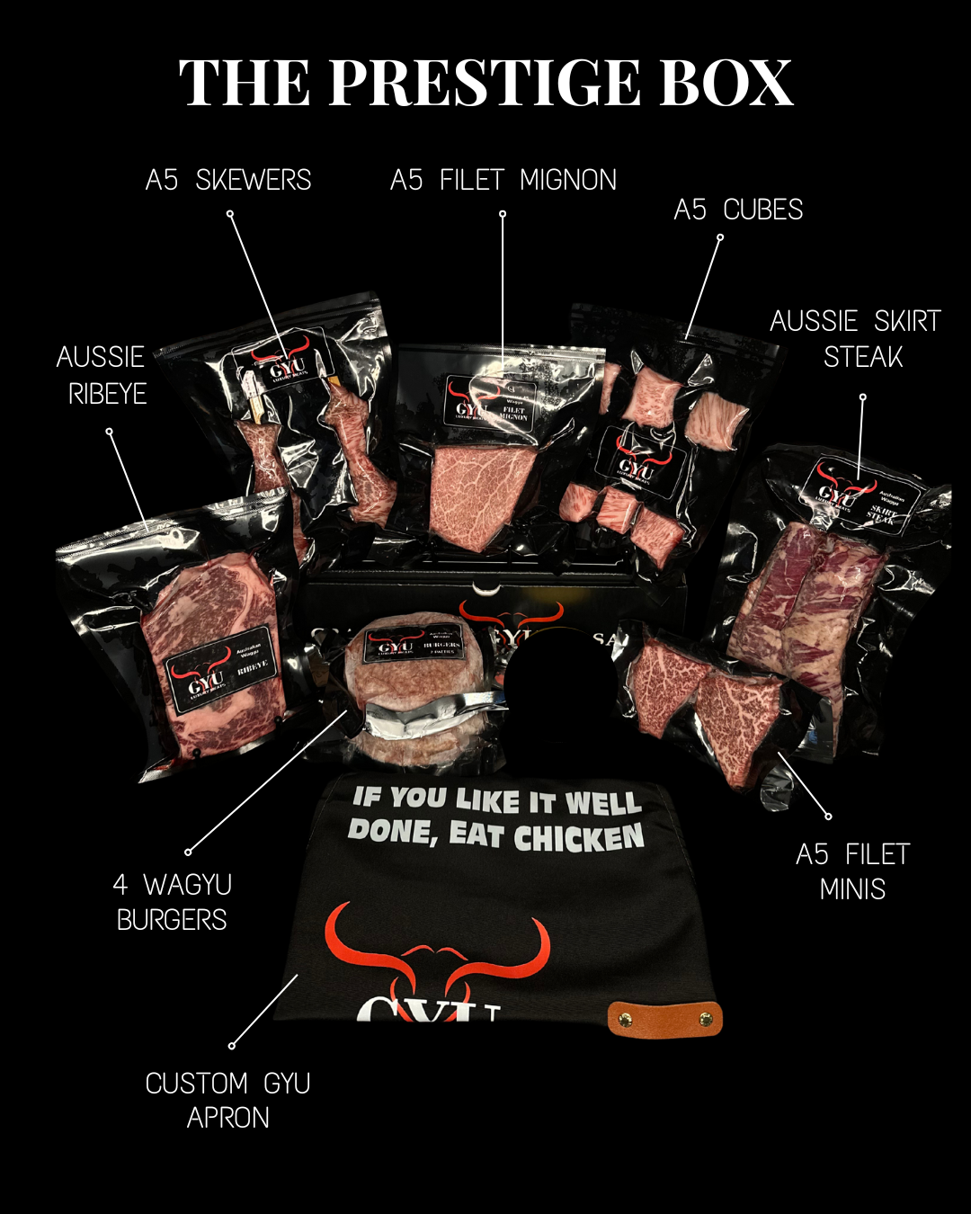 The Prestige Box (Japanese A5 Wagyu and Select Aussie Cuts)